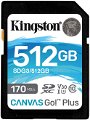 Kingston SDXC 512GB Canvas Go! Plus