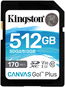 Kingston Canvas Go! Plus SDXC 512GB + SD adaptér - Pamäťová karta