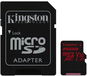 Kingston Canvas React MicroSDXC 256GB A1 UHS-I V30 + SD adapter - Memóriakártya