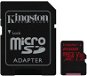 Kingston Canvas React MicroSDXC 256GB A1 UHS-I V30 + SD Adapter - Memory Card