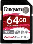 Kingston SDXC 64 GB Canvas React Plus - Memóriakártya
