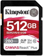 Kingston SDXC 512GB Canvas React Plus V60 - Speicherkarte