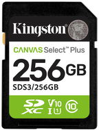 Kingston SDXC 256GB Canvas Select Plus Gen 3 - Paměťová karta