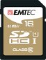 EMTEC SDHC 16GB Gold Plus Class 10 - Memory Card