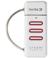 SanDisk Cruzer Profile FlashDrive 512MB USB2.0, biometrický snímač otisku prstů - Flash Drive