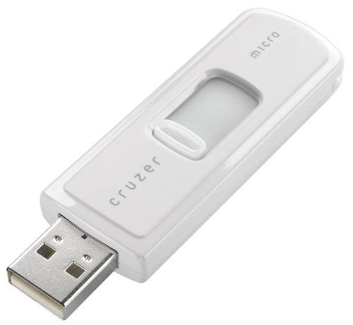 SanDisk Cruzer Micro U3 FlashDrive 512MB USB2.0, bílý (white) - Flash Drive - Main image