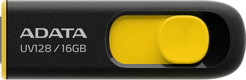ADATA UV128 16GB black/yellow - Flash Drive - Main image