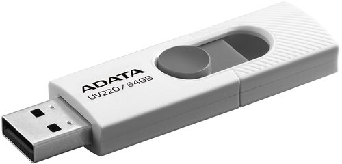 ADATA UV220 64GB, white-grey - Flash Drive - Main image
