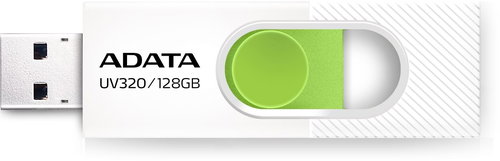 ADATA UV320 128GB, white-green - Flash Drive - Main image