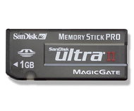 SanDisk Memory Stick PRO Ultra II 60x 1GB - Memory Card