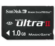 SanDisk Memory Stick PRO Ultra II 60x 1GB MagicGate + adaptér pro standardní MS - Memory Card