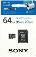 Sony Micro SDXC 64GB Class 10 + SD Adapter - Memóriakártya