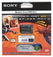 Paměťová karta Sony Memory Stick PRO DUO 2GB  s filmem Spider-Man 1+2 na DVD - Memory Card