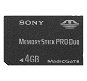 Paměťová karta Sony Memory Stick PRO DUO 4GB  - Memory Card