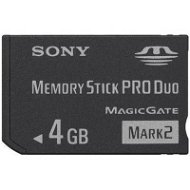 SONY Memory Stick PRO DUO 4GB Mark2 + adapter - Memory Card