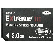 SanDisk Memory Stick PRO DUO 2GB Extreme III 120x - Memory Card