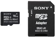 Sony micro SDHC 16GB Class 10 UHS-I + SD adapter - Memóriakártya