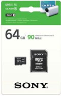 Sony micro SDXC 64GB Class 10 UHS-I + SD adapter - Memóriakártya