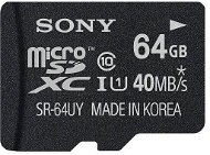 Sony micro SDXC 64 gigabytes Class 10 UHS-I + SD Adapter - Memory Card