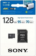 Sony micro SDXC 128GB Class 10 UHS-I U3 + SD adapter - Memóriakártya