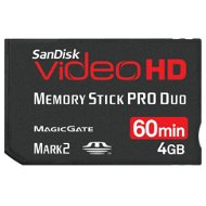 SanDisk Memory Stick Pro Duo 4GB Ultra Video HD 60 minut - Pamäťová karta