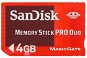 SanDisk Memory Stick Pro Duo 4GB Game Sony PSP - Pamäťová karta
