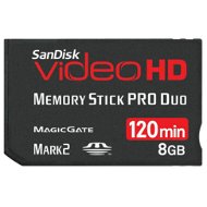 SanDisk Ultra II Memory Stick PRO DUO 8GB Video HD 120 minut - Memory Card