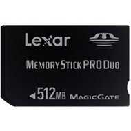 LEXAR Memory Stick PRO DUO 512MB - Memory Card