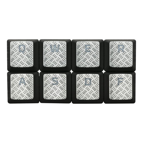 HyperX FPS and MOBA Gaming Keycaps Titanium - Replacement Keys - Main image