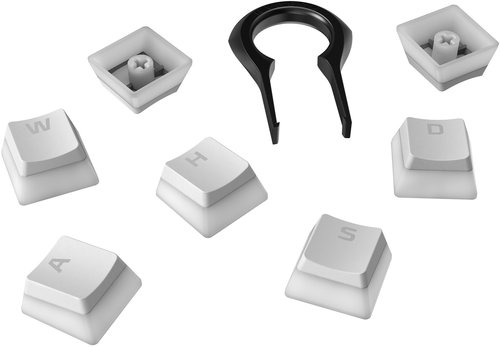 HyperX Pudding Keycaps Full Key Set, White - Replacement Keys - Main image