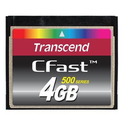 Transcend CFast 4GB 500x - Memory Card - Main image