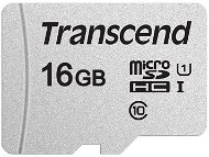Memóriakártya Transcend microSDHC 300S 16 GB + SD adapter - Paměťová karta