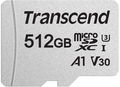 Transcend microSDXC 512GB SDC300S + SD adaptér