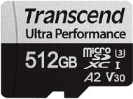 Transcend microSDXC 512GB 340S + SD adapter - Memóriakártya