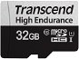 Transcend microSDHC 32GB 350V + SD adaptér - Memory Card