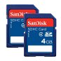 SanDisk Secure Digital 4GB Duo Pack - Speicherkarte