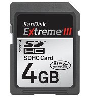SanDisk SDHC 4GB Extreme - Memory Card