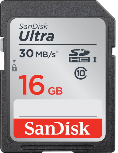 SanDisk SDHC Class 10 Ultra-16 GB - Speicherkarte - Hauptbild