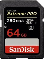 SanDisk SDXC 64GB Extreme Pro Class 3 UHS-II (U3) - Memóriakártya