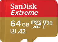 SanDisk microSDXC 64GB Extreme + Rescue PRO Deluxe + SD-Adapter - Speicherkarte