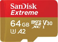 SanDisk microSDXC 64 GB Extreme Action Cams and Drones + Rescue PRO Deluxe + SD adapter - Memóriakártya