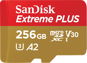 SanDisk microSDXC 256GB Extreme PLUS + Rescue PRO Deluxe + SD adaptér - Pamäťová karta