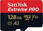 Memóriakártya SanDisk microSDXC 128 GB Extreme PRO + Rescue PRO Deluxe + SD adapter - Paměťová karta