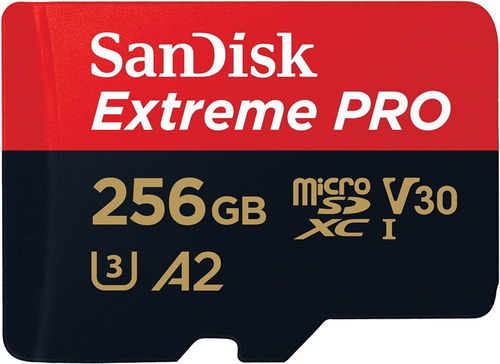 SanDisk microSDXC 256GB Extreme PRO + Rescue PRO Deluxe + SD adaptér - Pamäťová karta - Hlavný obrázok