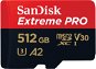 SanDisk microSDXC 512 GB Extreme PRO + Rescue PRO Deluxe + SD adapter - Memóriakártya