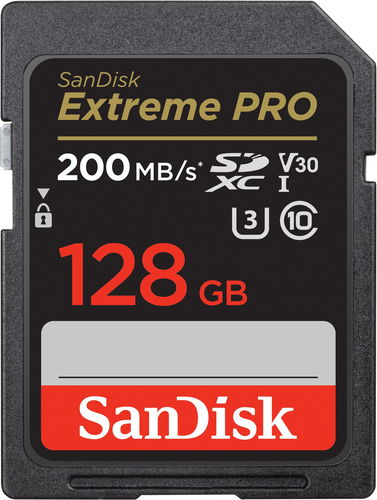 SanDisk SDXC 128 GB Extreme PRO + Rescue PRO Deluxe - Memóriakártya - Fő fotó