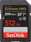 SanDisk SDXC 512 GB Extreme PRO + Rescue PRO Deluxe - Memóriakártya