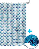DuraHome Bathroom curtain PEVA with mat CHENILL 3 - Shower Curtain