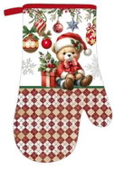 DuraHome kitchen gloves, Christmas design, XRM120 - Oven Mitt