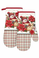 DuraHome kitchen gloves, Christmas design, 2 pairs, XRM126 - Oven Mitt
